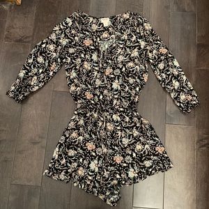 Paisley Print, Button Down Romper